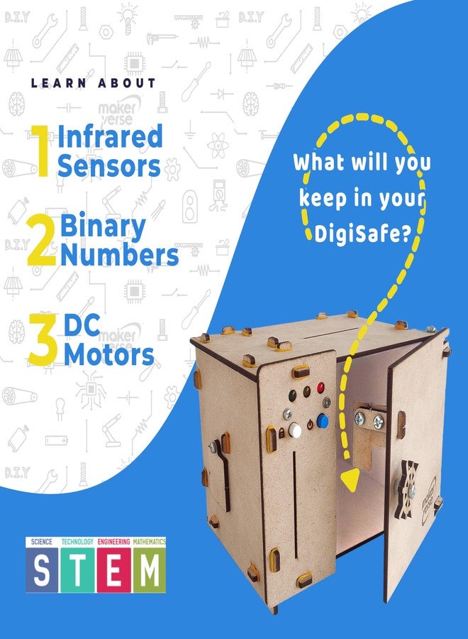MakerVerse DigiSafe | Electronic Piggy Bank | DIY Science and Robotics Kit for Girls and Boys Age 8, 9, 10, 11, 12, 13, 14 - Image 3